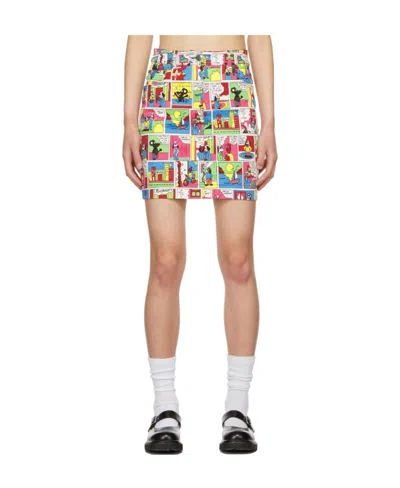 Moschino Mini Skirt In Multicolor