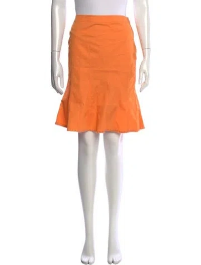 Pre-owned Moschino Mini Skirt In Orange