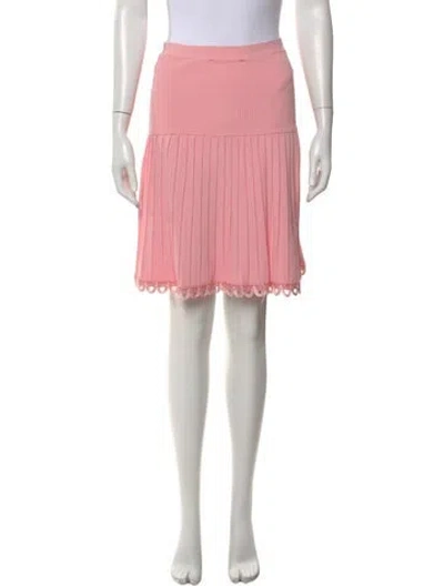 Pre-owned Moschino Mini Skirt In Pink