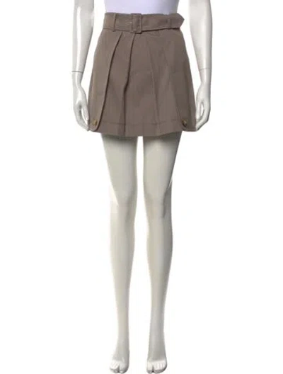 Pre-owned Moschino Mini Skirt W/ Tags In Grey
