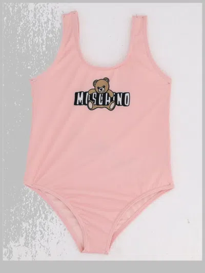 Moschino Mini Swimsuit With Gift Box In Pink