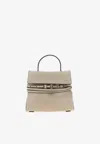 Moschino Mini Tie Me Top Handle Bag In Sand
