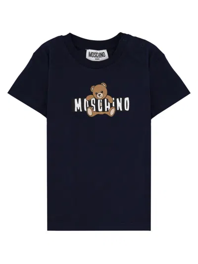 Moschino Mini Unisex T-shirt Addition In Blue