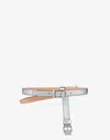 Moschino Bow-detail Buckle Belt In Silver