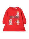 MOSCHINO M/L LOGO DRESS AND TEDDY BEARS WITH GIFT BOX