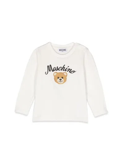 Moschino Kids' ml Logo T-shirt In White