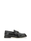 Moschino Classic Penny Loafer With Stacked Heel In Black