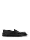 Moschino Desert Penny Strap Loafers In Black