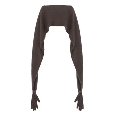 MOSCHINO MOHAIR BLEND SHORT CAPE