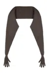 Moschino Mohair Cape Coat In Gray