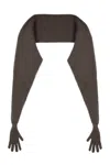 Moschino Mohair Cape Coat In Gray