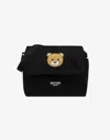 Moschino Mom Bag With Changing Mat Teddy Print In Black