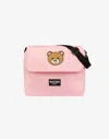 Moschino Mom Bag With Changing Mat Teddy Print In Pink