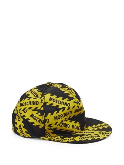 Pre-owned Moschino Monogram Baseball Cap In Black