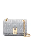 MOSCHINO MONOGRAM-EMBOSSED SHOULDER BAG