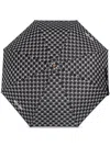 Moschino Monogram-pattern Umbrella In Black