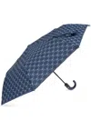 Moschino Monogram-pattern Umbrella In Blue