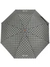 Moschino Monogram-pattern Umbrella In Grey