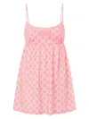 Moschino Monogram-print Nightdress In Pink