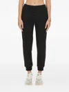 Moschino Monogram-print Track Pants In Black