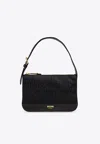 Moschino Monogrammed Shoulder Bag In Navy
