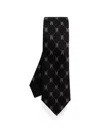Moschino Monogram Silk Tie In Multi