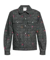 Moschino Logo Jacquard Button-up Jacket In Black