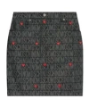 Moschino Monogram Jacquard Mini Skirt In Red