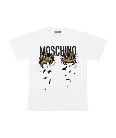 Moschino Monster Claw Printed T-shirt In White