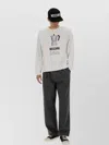 Moschino Morning Graphic Print Crew Neck Sweatshirt