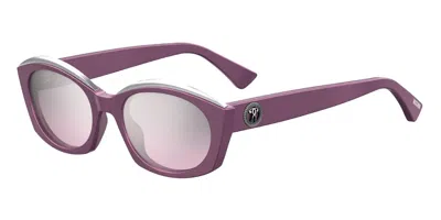Moschino Mos032/s B3v/2s Women's Sunglasses Purple Size 53