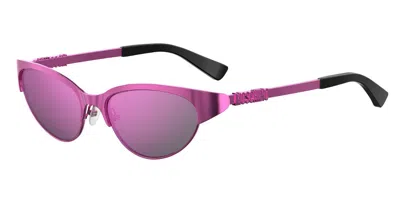 Moschino Mos039/s Mu1/vq Women's Sunglasses Pink Size 54