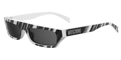 Moschino Mos047/s 7rm/ir Women's Sunglasses White Size 53 In Multi
