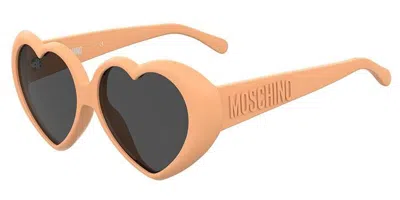 Moschino Mos128/s L7q/ir Women's Sunglasses Orange Size 57