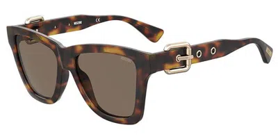 Moschino Mos131/s 086/70 Women's Sunglasses Tortoiseshell Size 54 In Brown