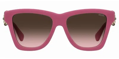 Moschino Mos131/s Mu1/m2 Women's Sunglasses Pink Size 54