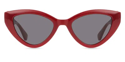 Moschino Mos142/s C9a/ir Women's Sunglasses Burgundy Size 51