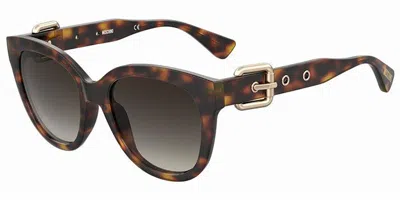 Moschino Mos143/s 05l/ha Women's Sunglasses Tortoiseshell Size 54 In Brown