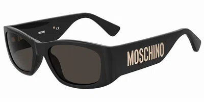 Moschino Mos145/s 807/ir Women's Sunglasses Black Size 55