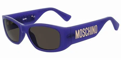 Moschino Mos145/s B3v/ir Women's Sunglasses Purple Size 55