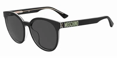 Moschino Mos151/f/s Asian Fit 7c5/ir Women's Sunglasses Black Size 58