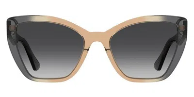 Moschino Mos155/s Mqe/9o Women's Sunglasses Brown Size 55