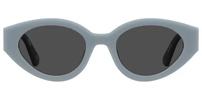 Moschino Mos160/s Mvu/ir Women's Sunglasses Blue Size 51