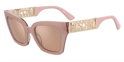 Moschino Mos161/s 35j/2s Women's Sunglasses Pink Size 53