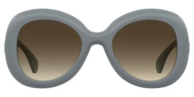 Moschino Mos162/s Mvu/ha Women's Sunglasses Blue Size 54