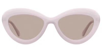 Moschino Mos163/s 35j/u1 Women's Sunglasses Pink Size 55