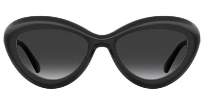 Moschino Mos163/s 807/9o Women's Sunglasses Black Size 55