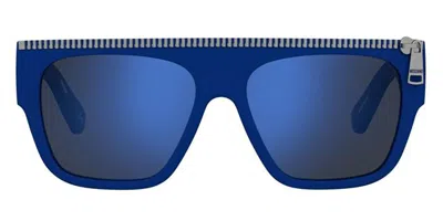 Moschino Mos165/s Pjp/xt Men's Sunglasses Blue Size 56