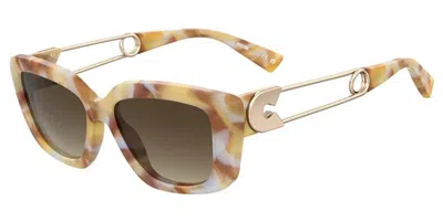 Moschino Mos168/s C9k/ha Women's Sunglasses Tortoiseshell Size 55 In Brown