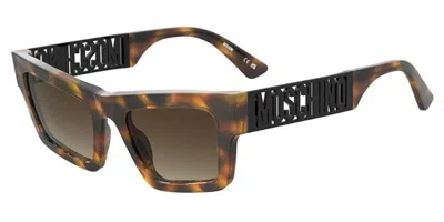 Moschino Mos171/s 086/ha Women's Sunglasses Tortoiseshell Size 53 In Brown